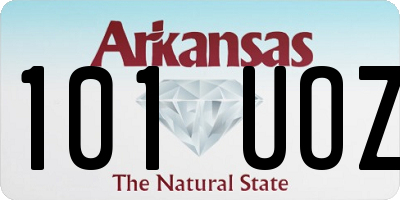 AR license plate 101UOZ