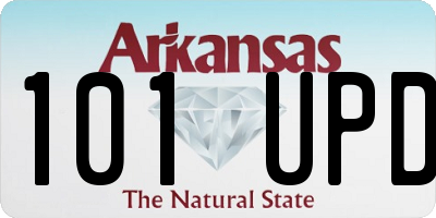 AR license plate 101UPD