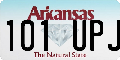 AR license plate 101UPJ