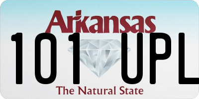 AR license plate 101UPL