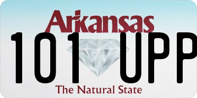 AR license plate 101UPP