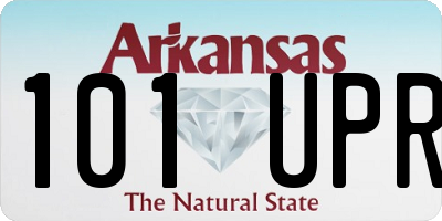 AR license plate 101UPR
