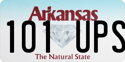 AR license plate 101UPS
