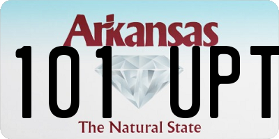 AR license plate 101UPT