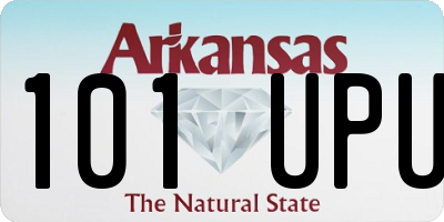 AR license plate 101UPU