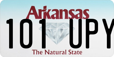 AR license plate 101UPY