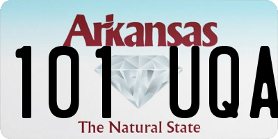 AR license plate 101UQA