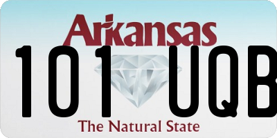 AR license plate 101UQB