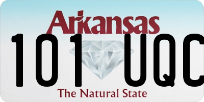AR license plate 101UQC