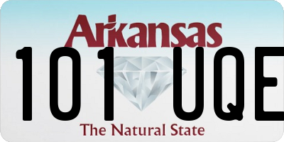 AR license plate 101UQE