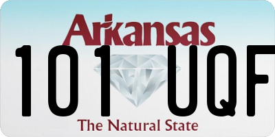 AR license plate 101UQF
