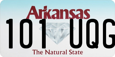 AR license plate 101UQG