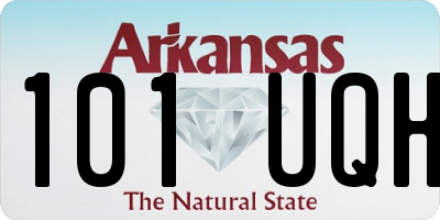 AR license plate 101UQH