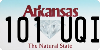 AR license plate 101UQI
