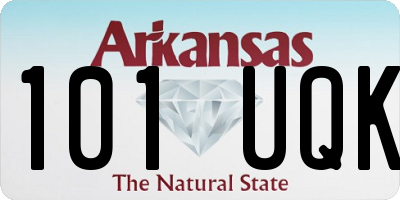 AR license plate 101UQK