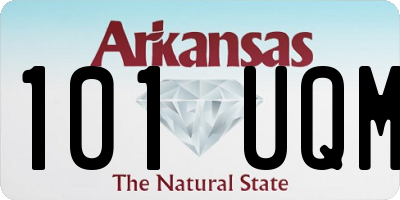 AR license plate 101UQM