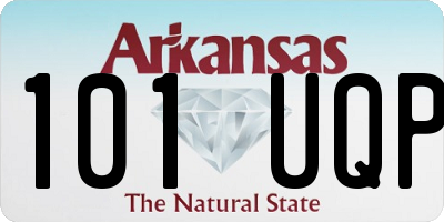AR license plate 101UQP