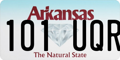 AR license plate 101UQR