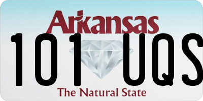 AR license plate 101UQS