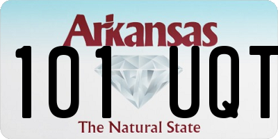 AR license plate 101UQT