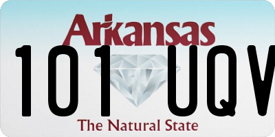 AR license plate 101UQV