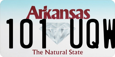 AR license plate 101UQW