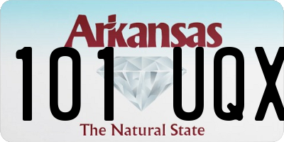 AR license plate 101UQX