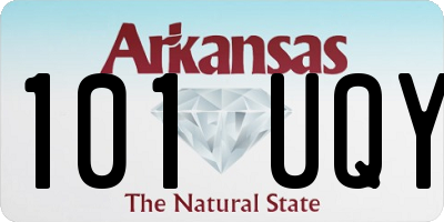 AR license plate 101UQY