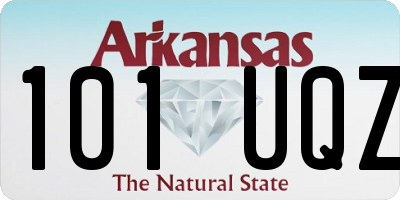 AR license plate 101UQZ