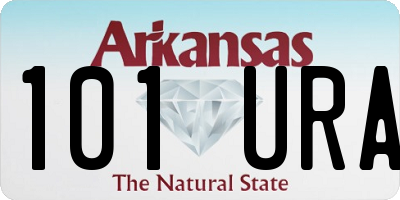 AR license plate 101URA