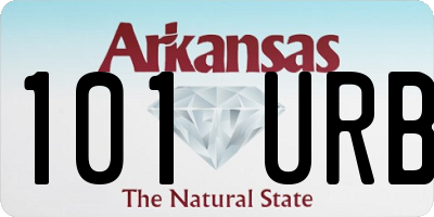 AR license plate 101URB