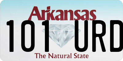 AR license plate 101URD