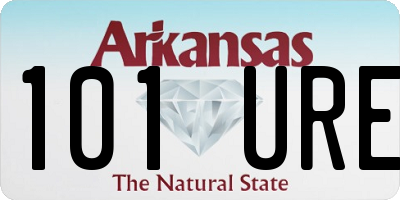 AR license plate 101URE