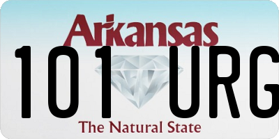 AR license plate 101URG