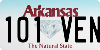 AR license plate 101VEN
