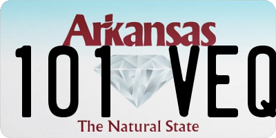 AR license plate 101VEQ