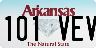 AR license plate 101VEV