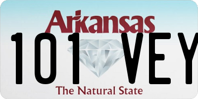 AR license plate 101VEY