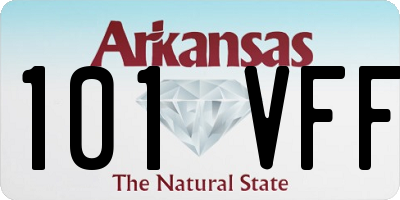 AR license plate 101VFF