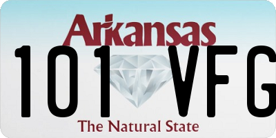 AR license plate 101VFG