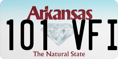 AR license plate 101VFI