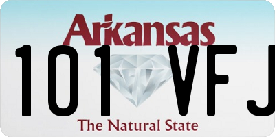 AR license plate 101VFJ