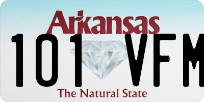 AR license plate 101VFM