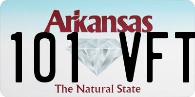 AR license plate 101VFT
