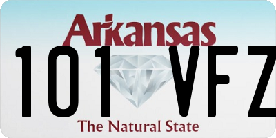 AR license plate 101VFZ