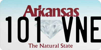 AR license plate 101VNE