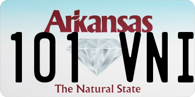 AR license plate 101VNI