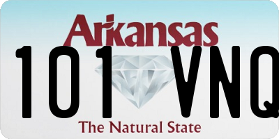 AR license plate 101VNQ