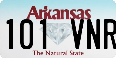 AR license plate 101VNR