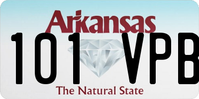 AR license plate 101VPB